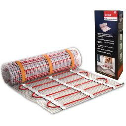 Wellker elektrische Fußbodenheizung E-Heat Comfort Zur direkten Verlegung unter Fliesen und Natursteinen, für komplette Räume oder Teilflächen geeignet, anschlussfertiges Mattensystem, energieeffizient, wartungsfrei