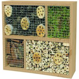 T&J LABO-3D Insektenhaus LABO-3D Insektenhaus aus Holz, 36x36x12 cm – zwei Varianten für natürlichen Schutz und Ansiedlung heimischer Nützlinge im Garten
