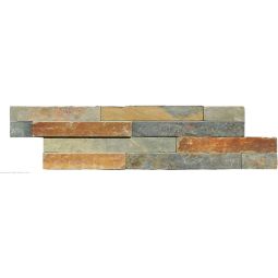 Wellker Wandverblender Naturstein Schiefer Multicolor Riemchen Format: Z 60x15 cm