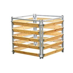 bellissa Komposter 100x100x100cm Stabile Konstruktion für effiziente und saubere Kompostierung, Volumen bis 1000L
