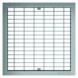 ACO Self Europoint Maschenrost Stahl verzinkt für Punktentwässerung 250x250 mm für Punktablauf, befahrbar