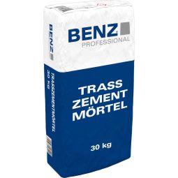 BENZ PROFESSIONAL Trasszementmörtel für innen und außen, weiß Für langlebige Naturstein- und Mauerwerksarbeiten mit reduziertem Ausblührisiko