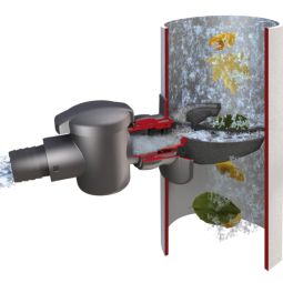 GRAF Speedy Regensammler Fallrohrfilter länge Anschlussschlauch 130 mm, einfacher Anschluss an das Fallrohr