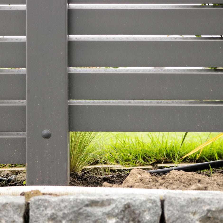 TraumGarten Gartenzaun SYSTEM Rhombus anthrazit BENZ24