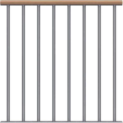 DOLLE Brüstungsgeländer für Mittelholmtreppen Cork, 2