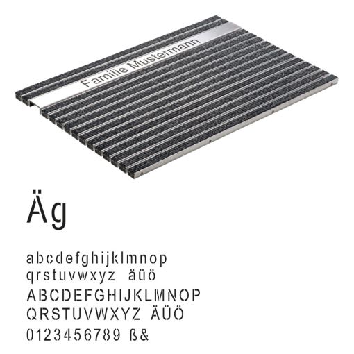 ACO Schuhabstreifermatte mit individuellem Schriftzug 2