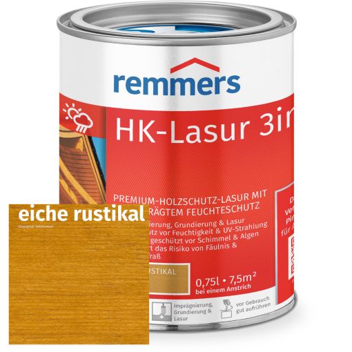 Remmers HK-Lasur 3in1 eiche rustikal 2