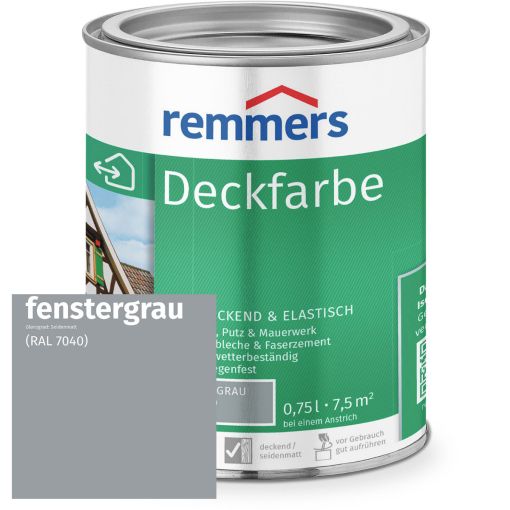 Remmers Deckfarbe fenstergrau RAL 7040 2