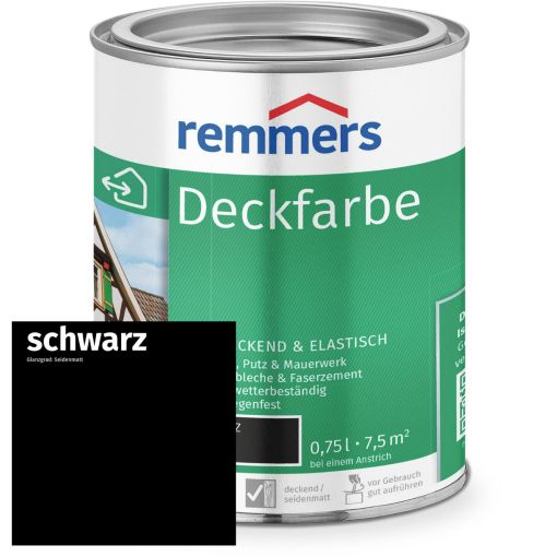 Remmers Deckfarbe schwarz 2