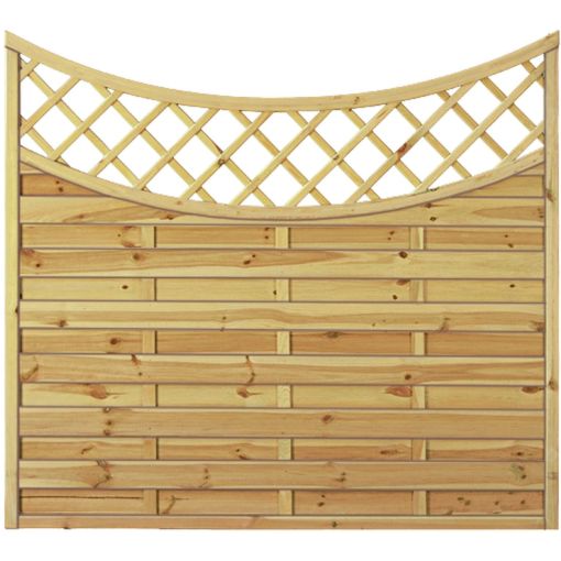 T&J Sichtschutzzaun Maxi Doppelbogen Tiefbogen 2