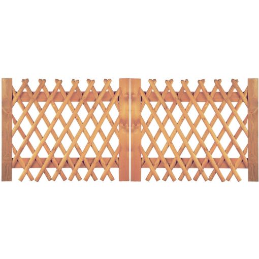 T&J Jägerzaun Doppeltor Vorgartenzaun 2