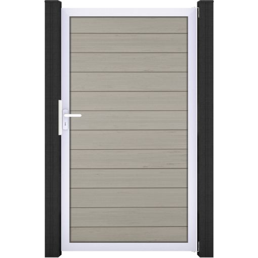 GroJa Einzeltor Solid Steckzaun Bi-Color 2