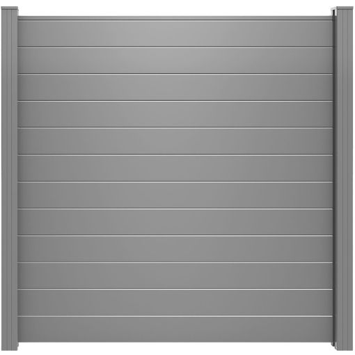 GroJa Lumino Aluminium Steckzaun-Element Sichtschutzzaun 2