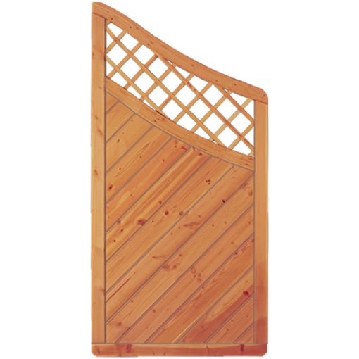 T&J Sichtschutzzaun CLASSICO mit Krone 2