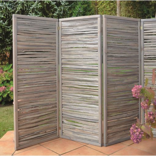 T&J ESMERALDA Paravent schiefergrau 2