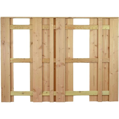 T&J Sichtschutzzaun AALBORG schmal Bretterzaun 2