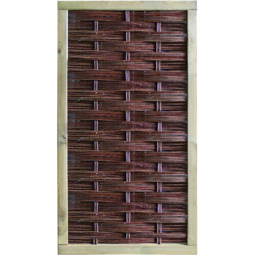 T&J LABO-3D Weidengeflechtzaun Sichtschutz 2