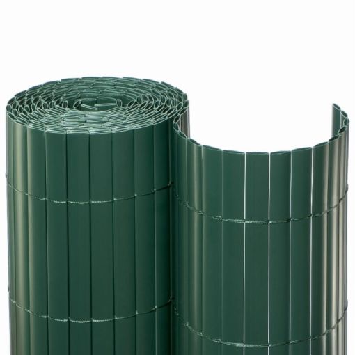 NOOR Sichtschutzmatte PVC Grün Sichtschutzzaun 2