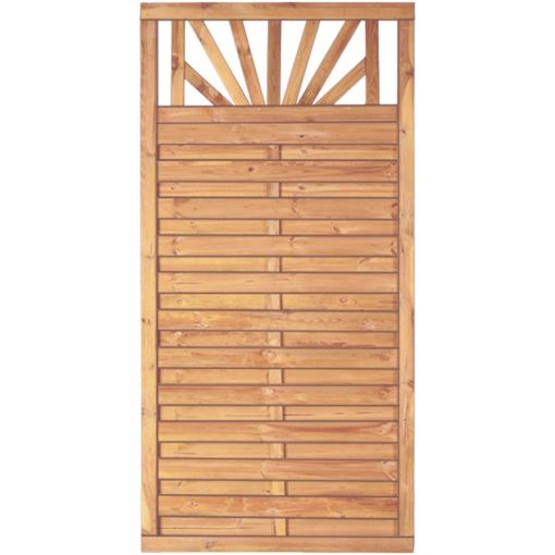 T&J Sichtschutzzaun FREIBURG Sichtschutz Lamellenzaun 2