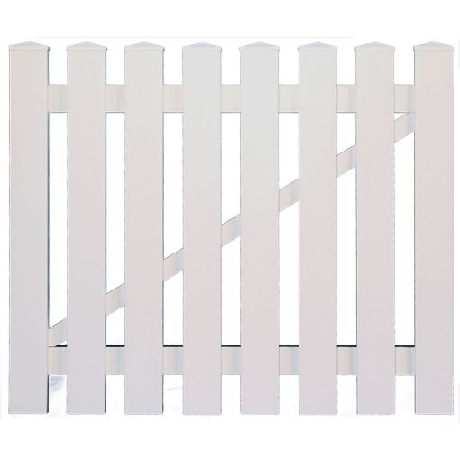 T&J Gartentor Vorgartenzaun LIGHTLINE weiß 2