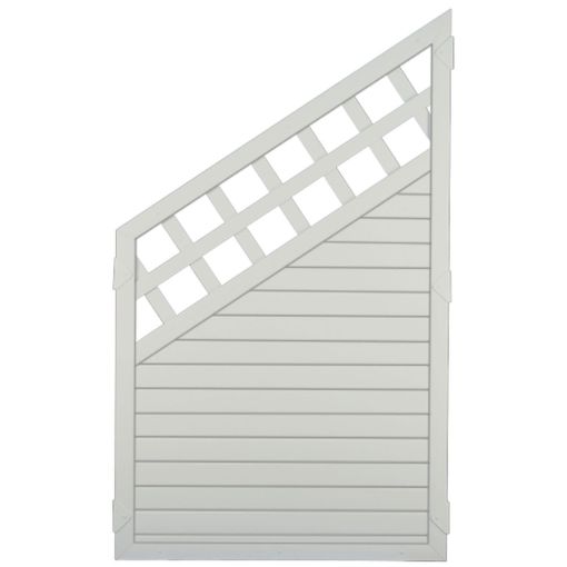 T&J Sichtschutzzaun LIGHTLINE mit Dekorgitter 2