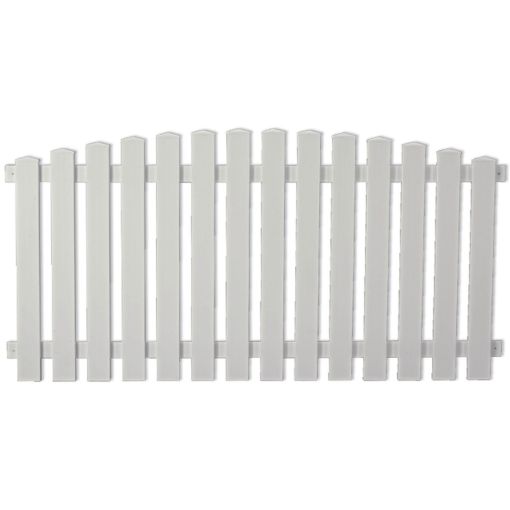 T&J Vorgartenzaun LIGHTLINE Hochbogen weiß 2