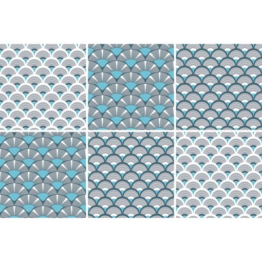 Windhager Fliesenaufkleber Obolus grau 15x15 2