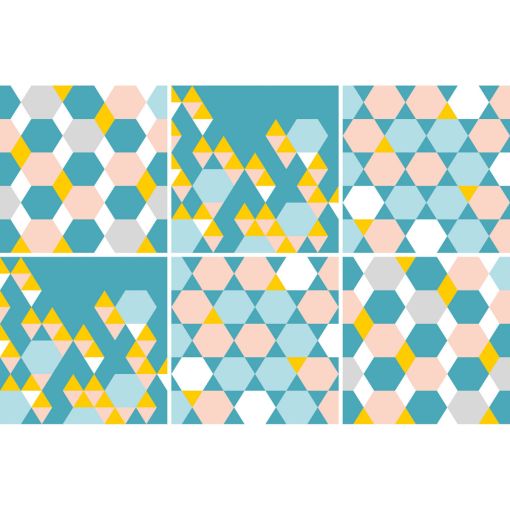 Windhager Fliesenaufkleber Otis blau 15x15 2