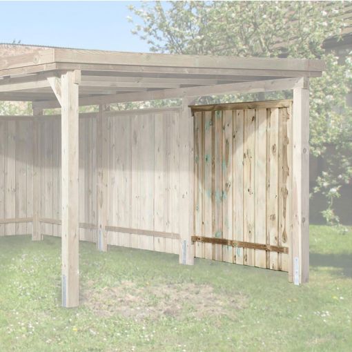 weka Seitenwand kesseldruckimprägniert für Carport 2