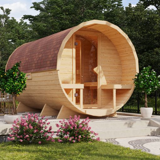 Karibu Fasssauna 3 naturbelassen 2