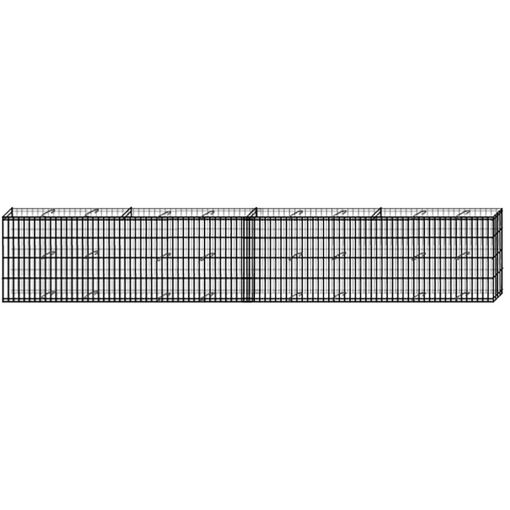bellissa Gabionenkorb Mauersystem 40cm Steingabionen 2