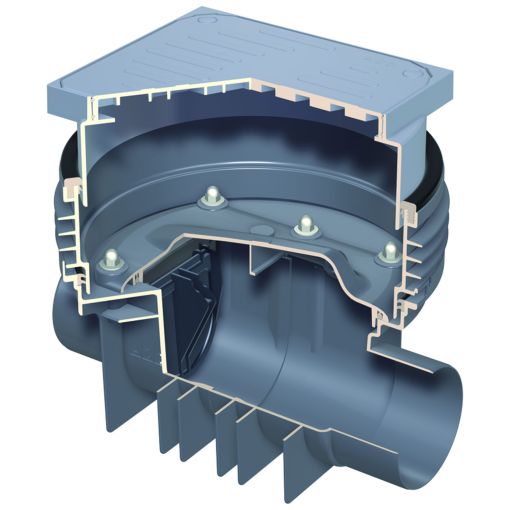 ACO Einfachrückstauverschluss Triplex-K Typ 0 2