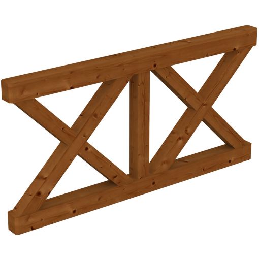 Skan Holz Brüstungsgeländer Andreaskreuze Douglasie 2