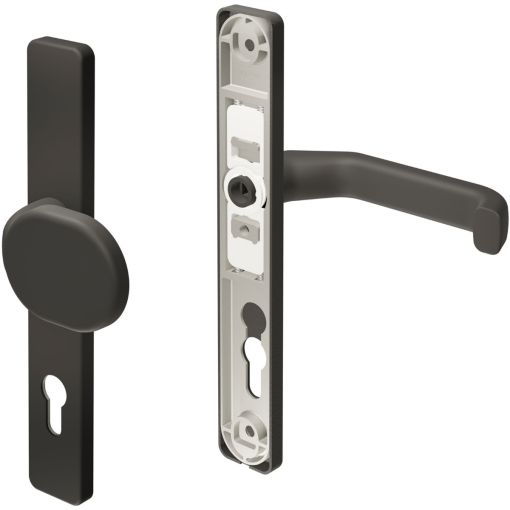 TraumGarten Sichtschutzzaun Drücker-Wechselgarnitur Anthrazit 2