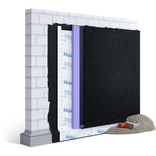 Dörken DELTA-EQ-DRAIN Noppenbahn mit Geotextil 2