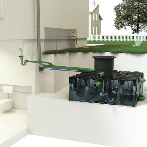 ACO Rain4me Flachtank Haus und 2