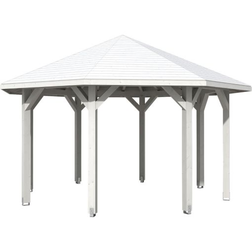 Skan Holz Pavillon Nice Weiß 2