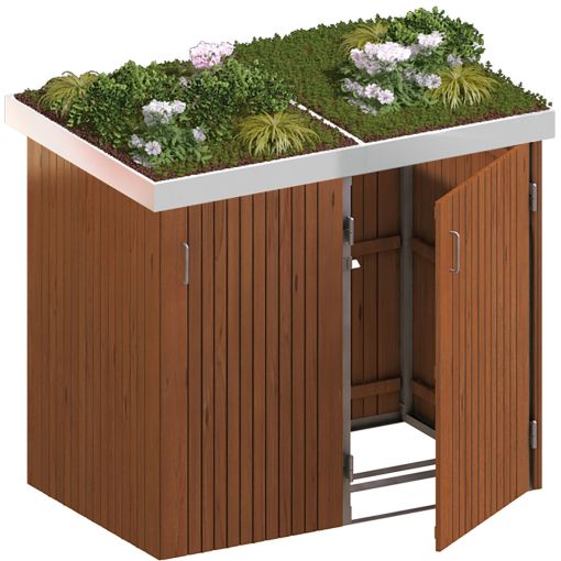 Binto Mülltonnenbox für 2 Behälter, 2