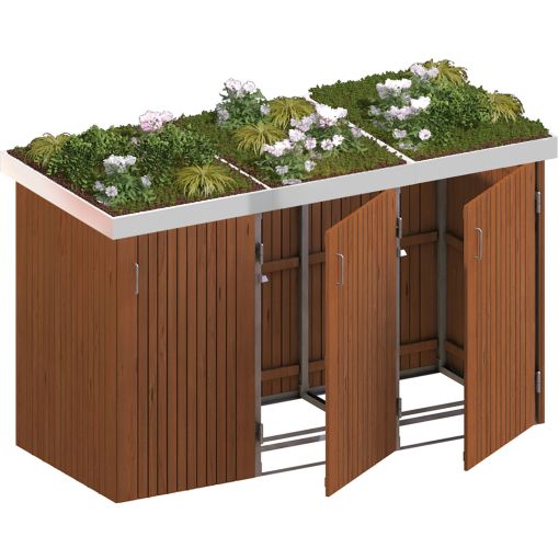 Binto Mülltonnenbox für 3 Behälter, 2