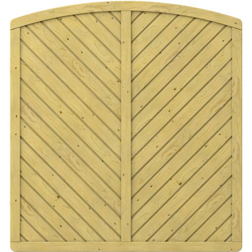 TraumGarten Sichtschutzzaun GADA Holz mit 2