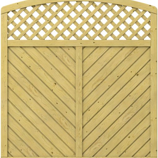 TraumGarten Sichtschutzzaun GADA Holz mit 2