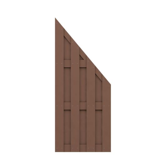 TraumGarten Sichtschutzzaun JUMBO WPC Braun 2