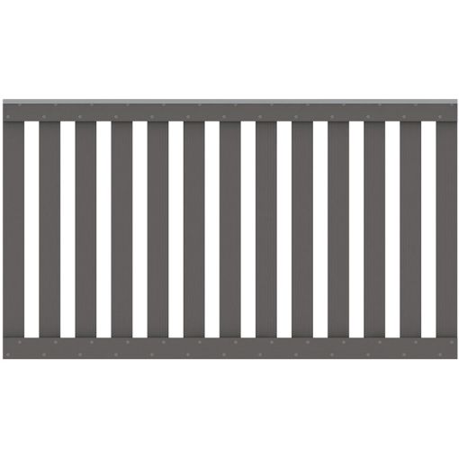 TraumGarten Gartenzaun WPC RAJA anthrazit 2