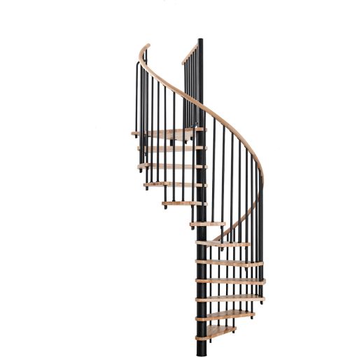 Minka Spindeltreppe Spiral Wood schwarz 2