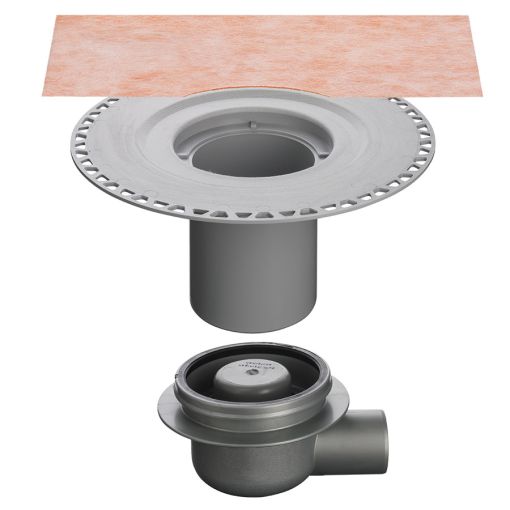 Schlüter-KERDI DRAIN Bodenablauf mit waagerechtem 2