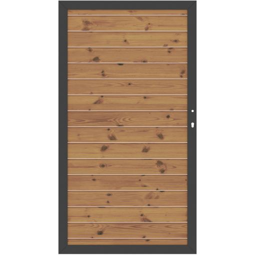 TraumGarten Sichtschutzzaun SYSTEM Rhombus Thermo-Holz 2