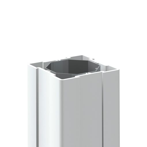 TraumGarten Sichtschutzzaun LONGLIFE Pfosten Weiß 2