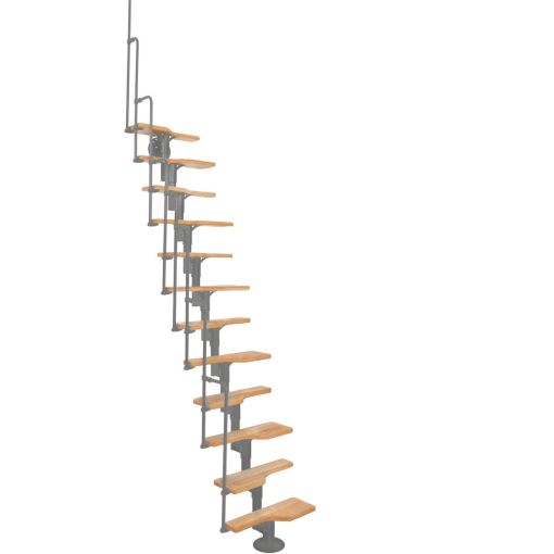 Minka Mittelholmtreppe Twister Buche grau 2