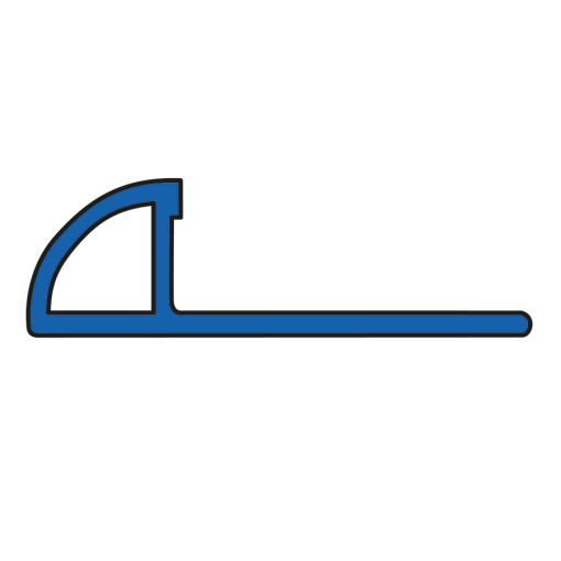 BLANKE Fliesenschiene Viertelkreis-Profil Aluminium Schwarz 2