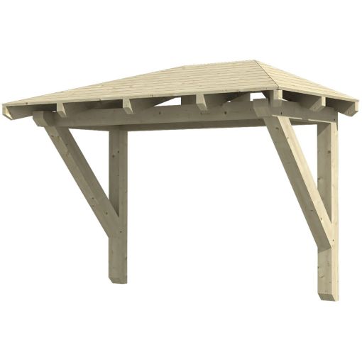 Skan Holz Vordach Wismar Dach 2